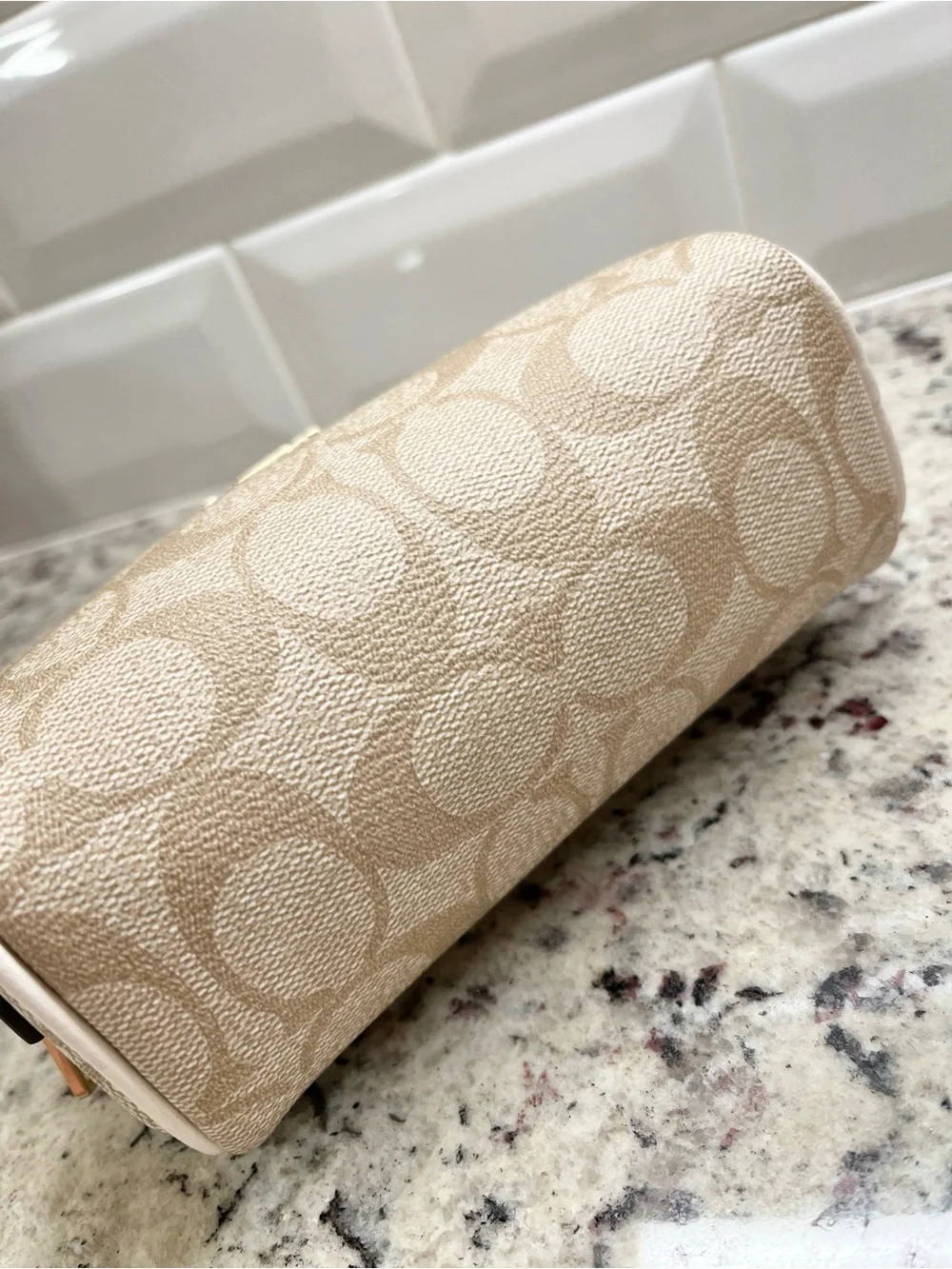Coach Signature Dome Cosmetic Case NWOT